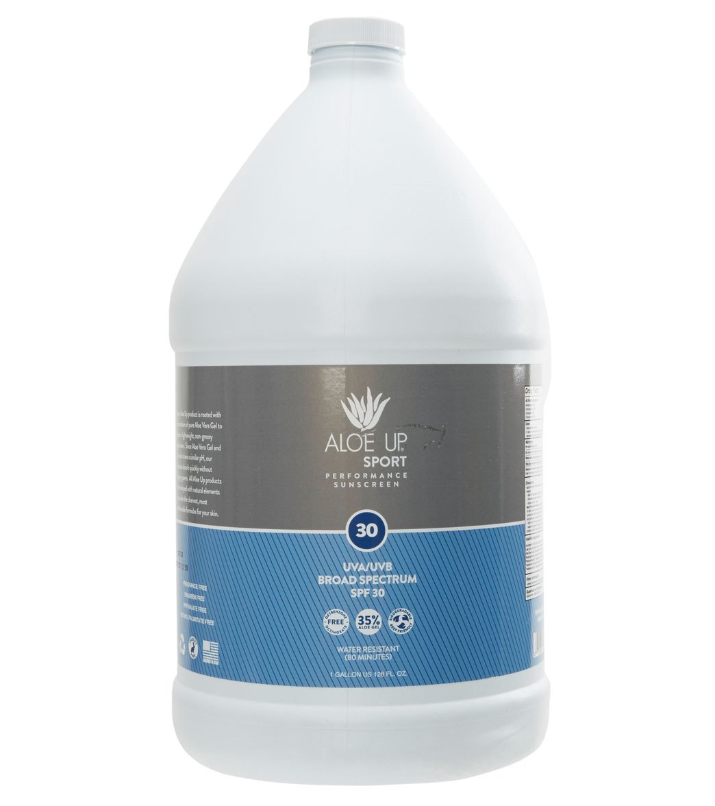 Natural & Organic Aloe Up Sport SPF 30 Lotion Sunscreen (Gallon)